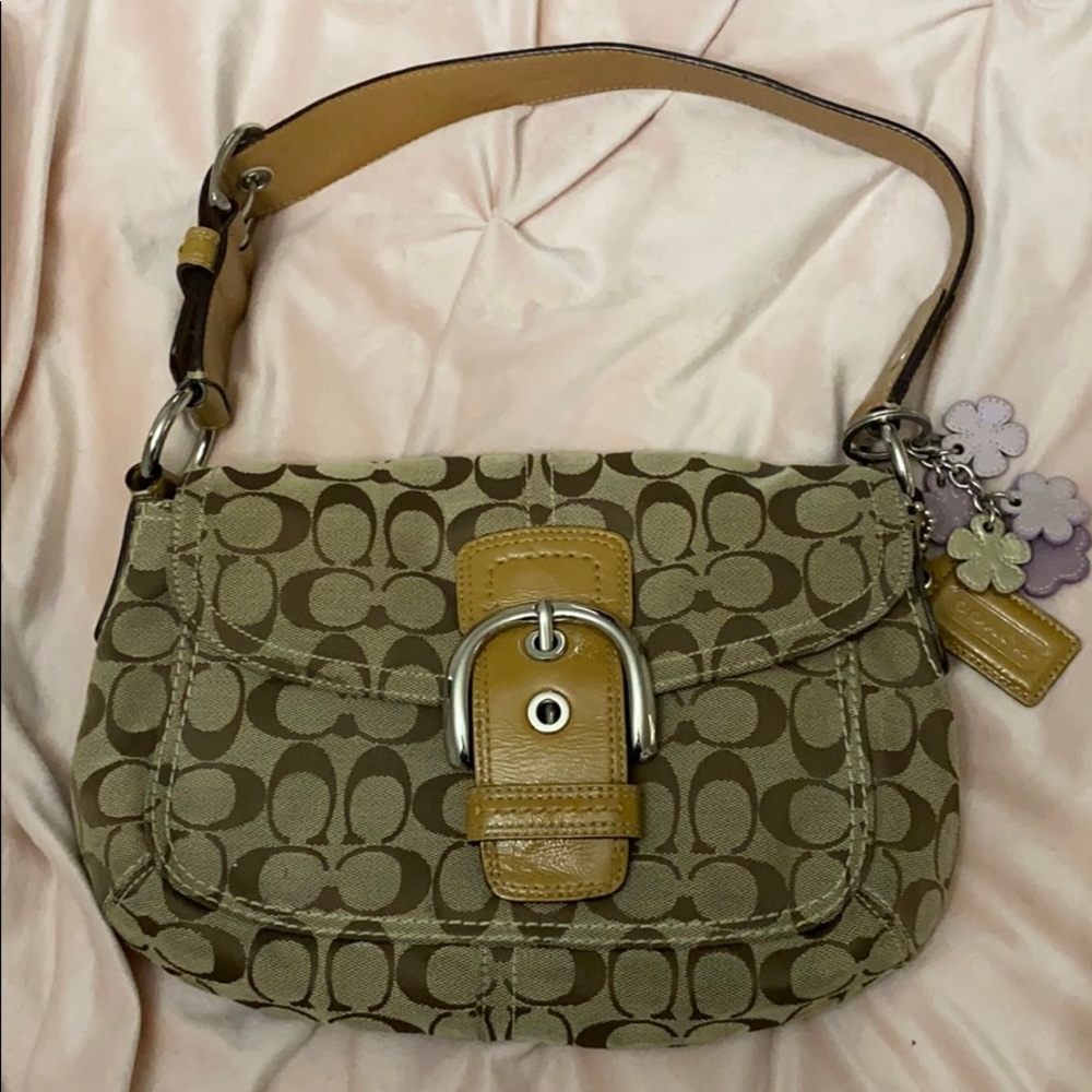 Coach Soho Signature Pocket Flap purse